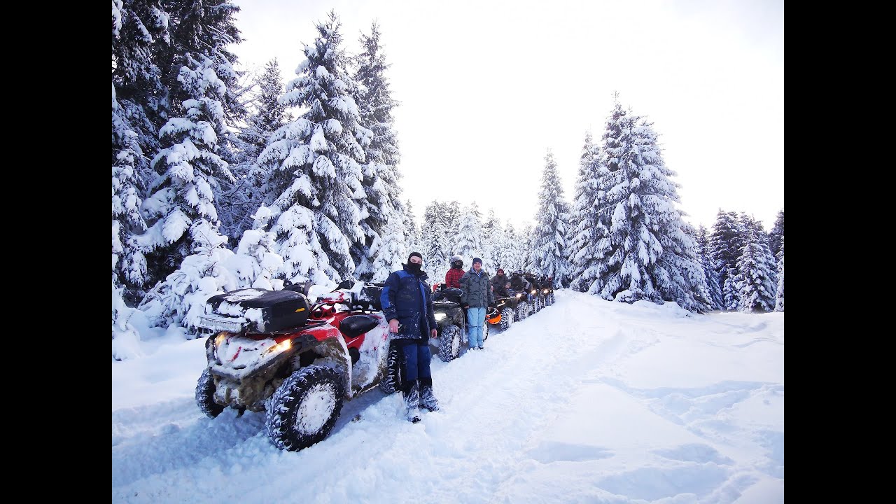 Cu atv-urile la zapada