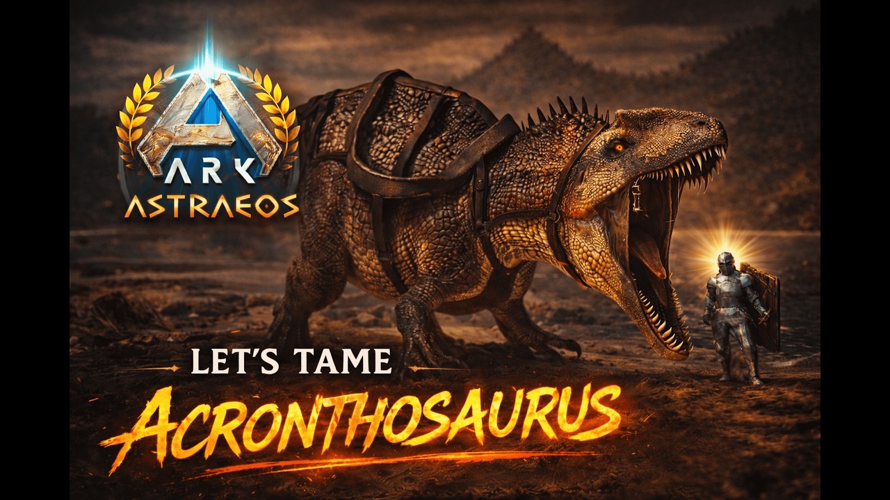 Acronthosaurus tame - day3 in rat hole pvp ark ascended astraeos