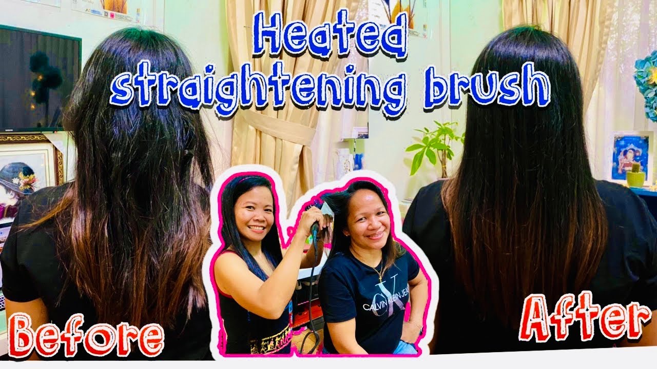 Unboxing and review of Philips heated straightening hair brush. Lazada 3.3