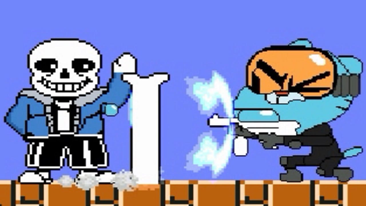 Sans' Payback time...Funny Gumball vs. MUGEN Characters Yet Again! | FUNNY GAMING