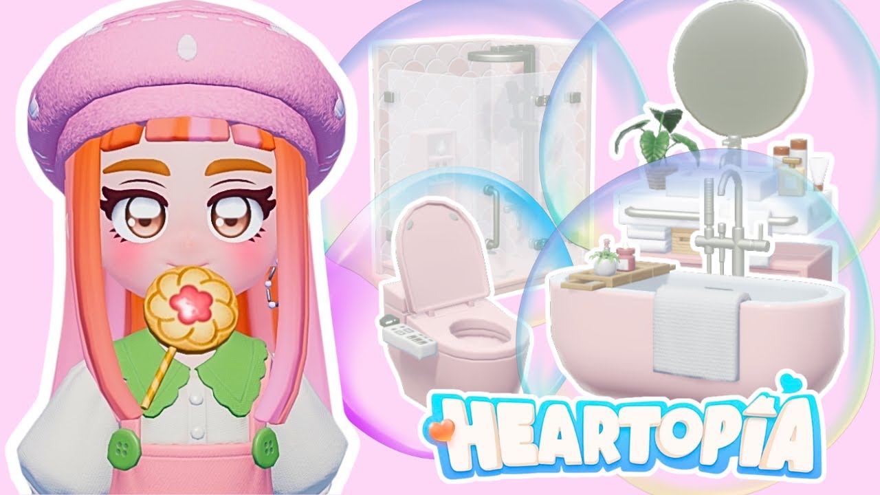 LOCAL DAS BOLHAS ROSAS! (KIT BANHEIRO CLEAN) - HEARTOPIA 🩷