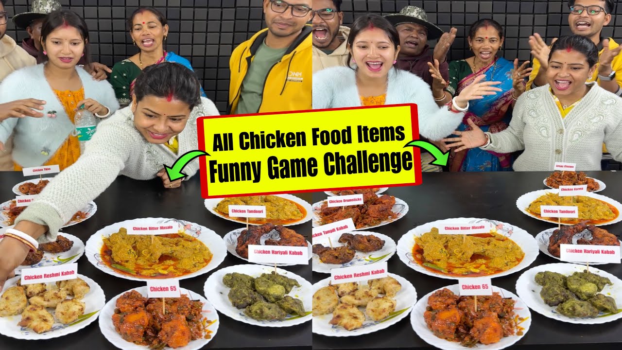 Chicken Korma Chicken 65 Chicken Butter Masala Chicken Tangdi Kabab all Chicken Item Funny Challenge