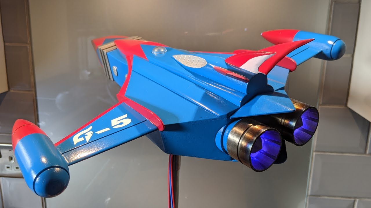 Gatchaman God Phoenix. Hand built steel Battle of the Planets Phoenix & Centre Neptune.ゴッドフェニックモデル .