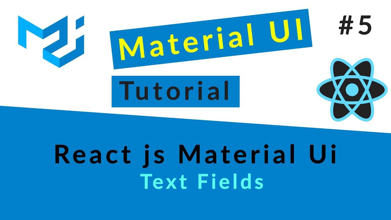Material UI Tutorial #5 || Text Fields || Ujjwal Technical Tips