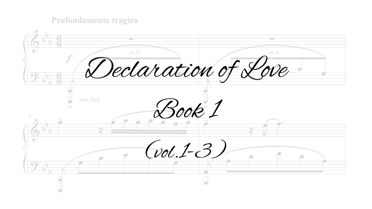Galina Bobrova - Declaration of Love. Book 1 (vol.1-3) for piano