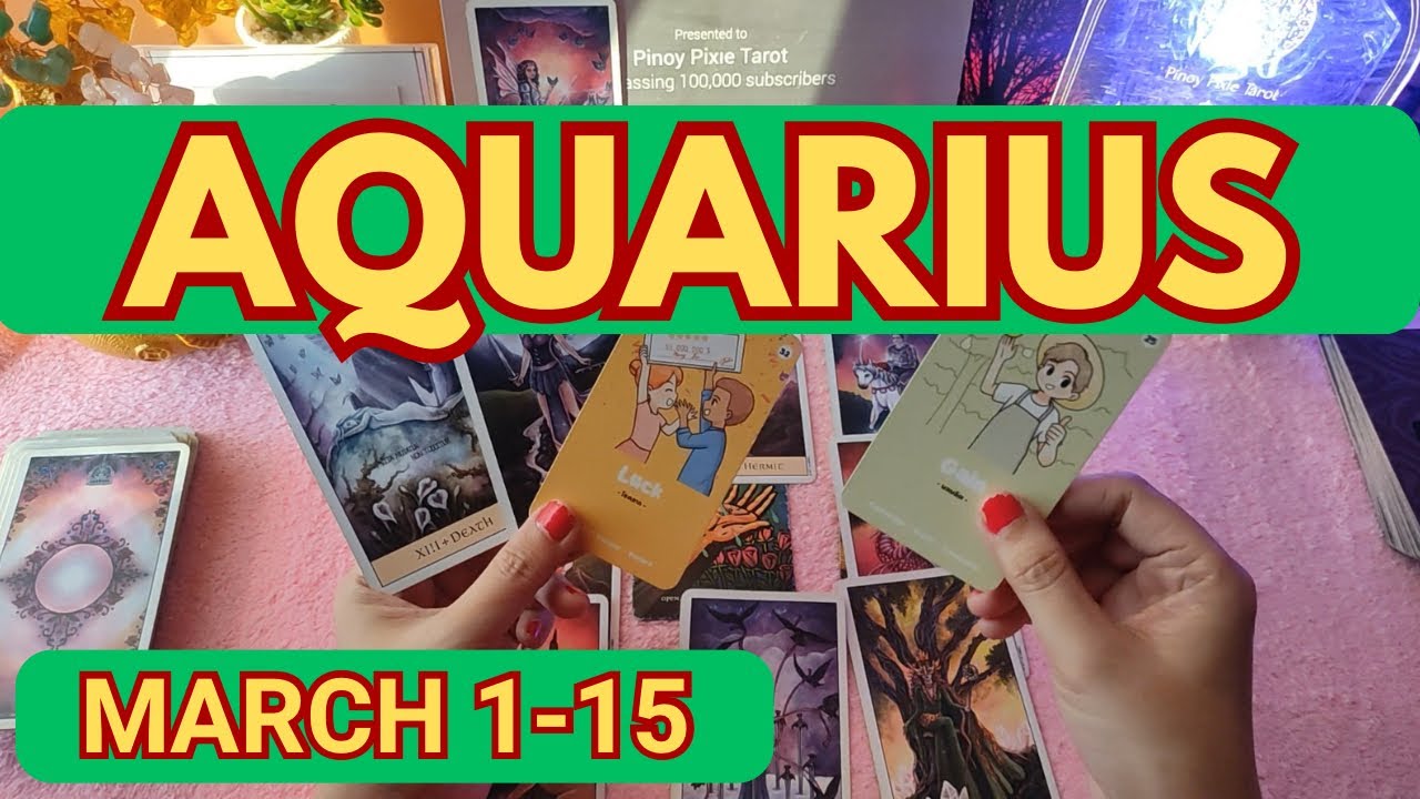 Aquarius - GOOSH! SWERTE AT FINANCIAL GAINS🙏🏻 - 1st Half March 2026 Tagalog Tarot Reading