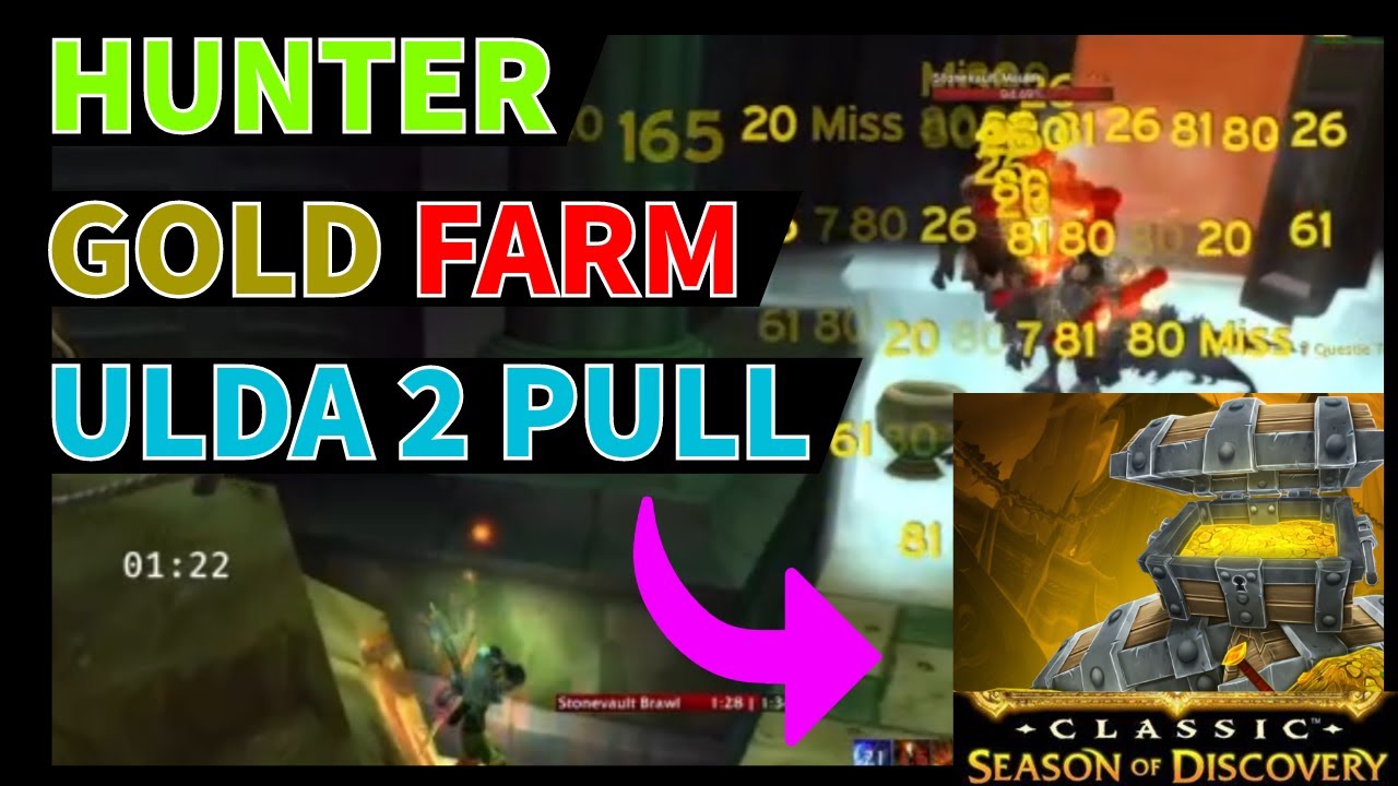 HUNTER SOLO GOLD FARM - ULDA 2 PULL SoD - Uldaman - WoW Classic - Season of Discovery
