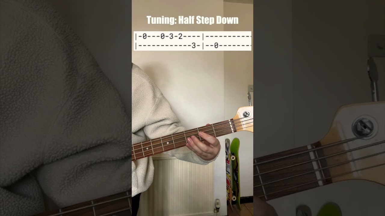 Gorillaz, Feel Good Inc- Bass Tutorial #tutorial #bass #shorts #gorillaz #youtube #lesson #practice