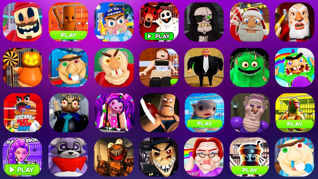 ROBLOX,ESCAPE the PETSHOP,LOS TUNGTUNGCITOS,BABY TIMMY'S DAYCARE,99 NIGHTS IN THE FOREST,...