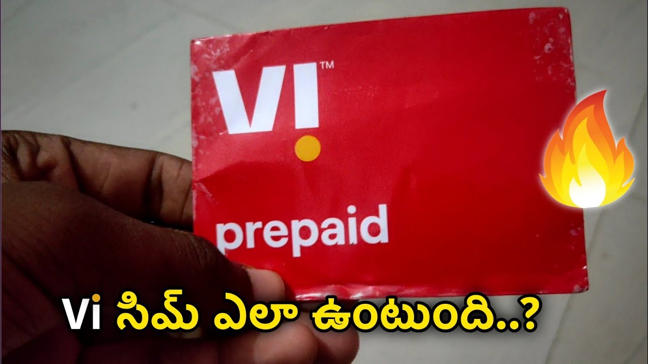 Vi SIM Card Unboxing And First Look| Vi Sim in Telugu| Vi సిమ్ కార్డ్ ఎలా ఉంటుంది..?