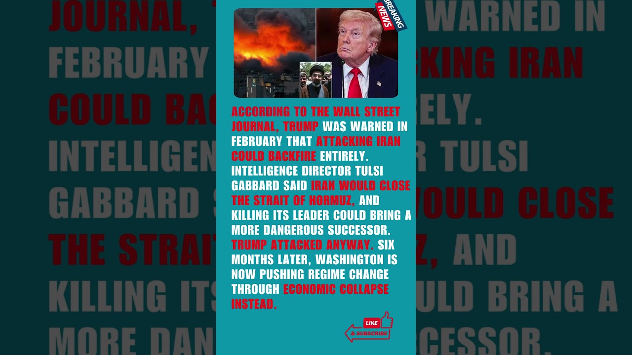 Leaked Details Reveal Trump Was Warned Iran War Could Backfire Before Launching Attack