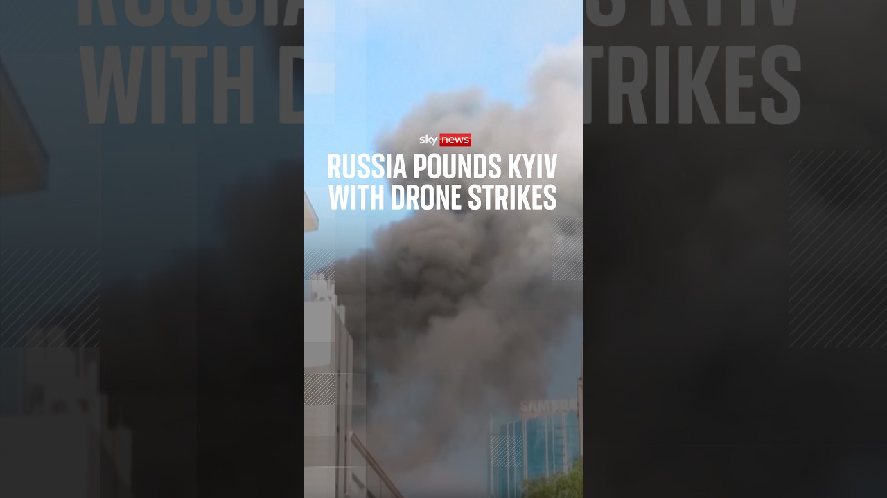 Russia pounds Kyiv with drone strikes