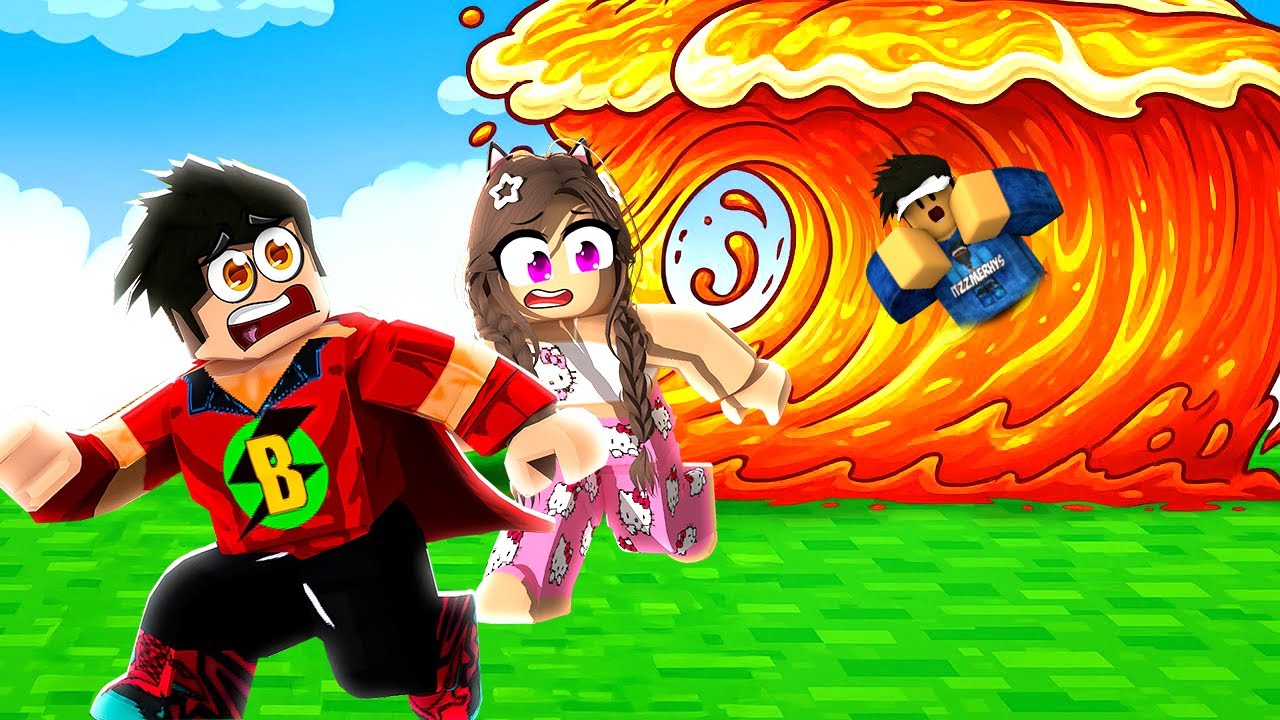 LAVLARIN &Uuml;ST&Uuml;NDE YARIŞ YAPTIK! AYB&Uuml;KE AĞLADI! 🤪 Roblox Run on Lava