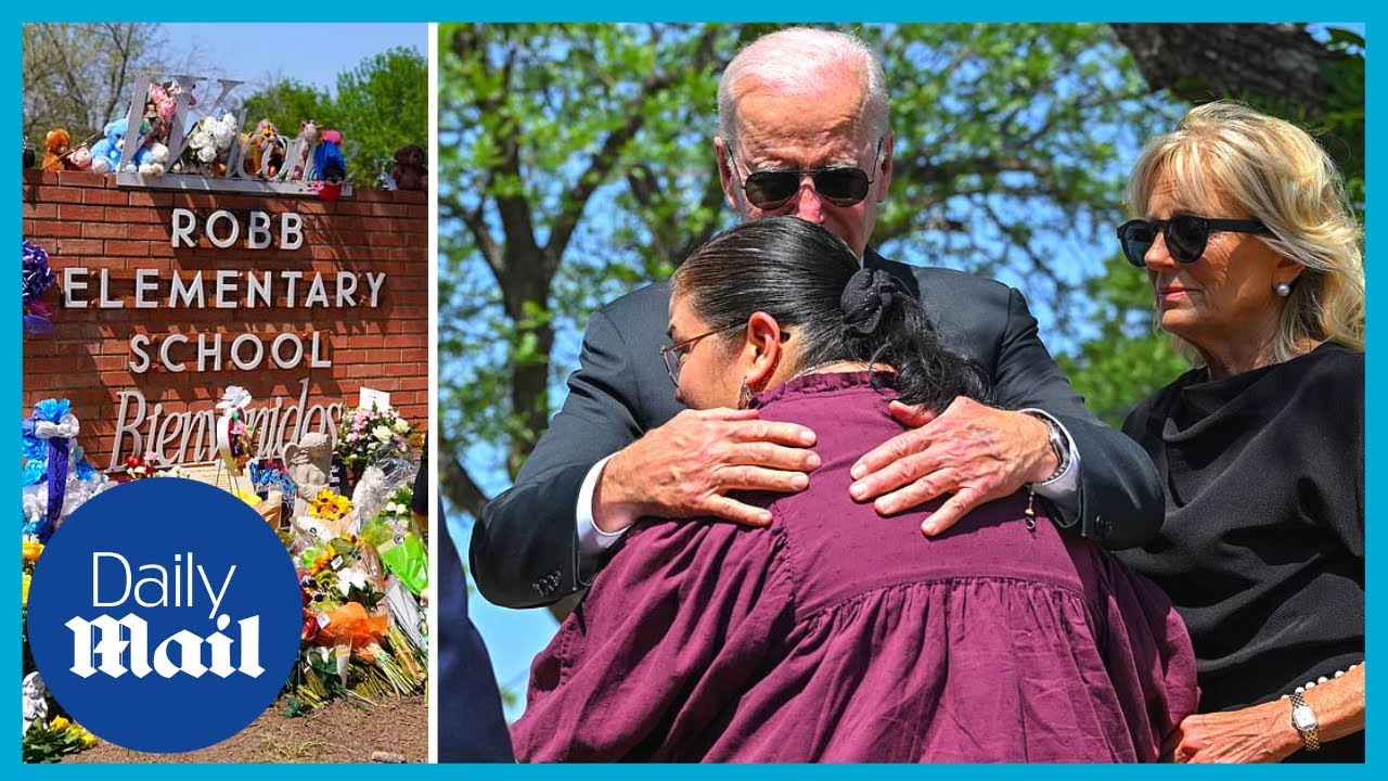 Jill and Joe Biden attend church service for Texas victims