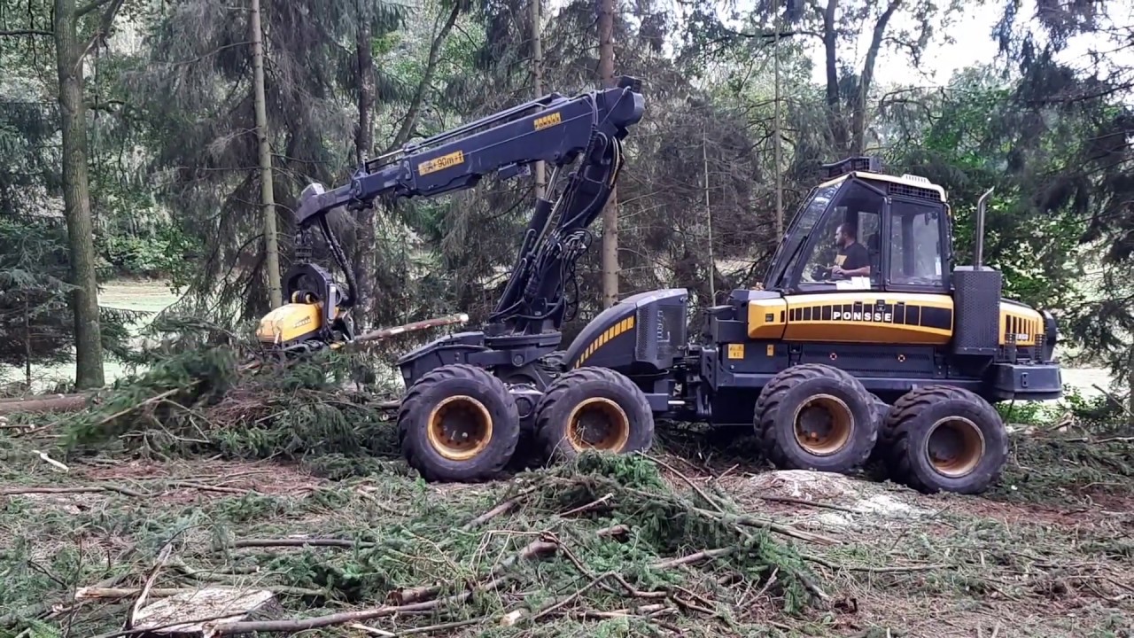 Harvester Ponse ERGO  8x8 , Harvester work