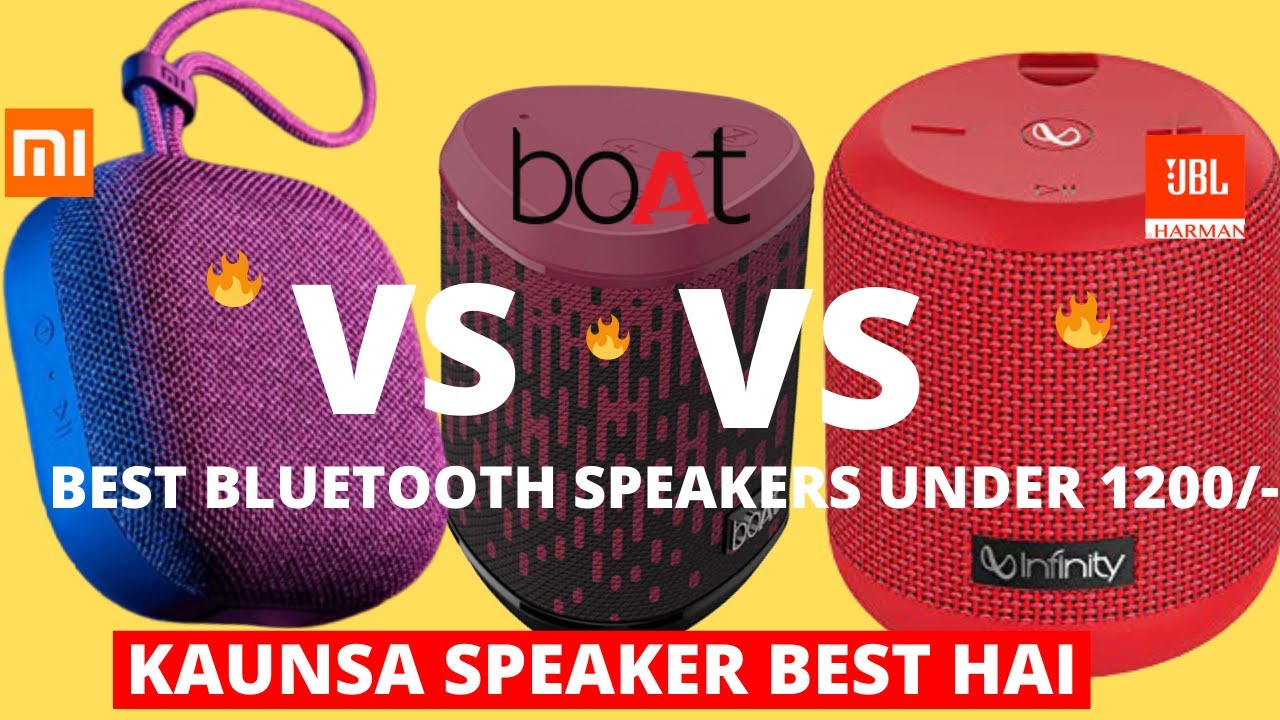 🔥Mi Outdoor Bluetooth Speaker (5W) VS boAt Stone 170 VS Infinity JBL Fuze 100  Waterproof/Sound TEST