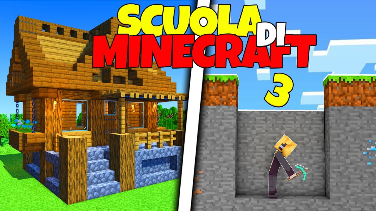 CASA E MINIERA! SCUOLA DI SOPRAVVIVENZA - MINECRAFT ITA EP.3