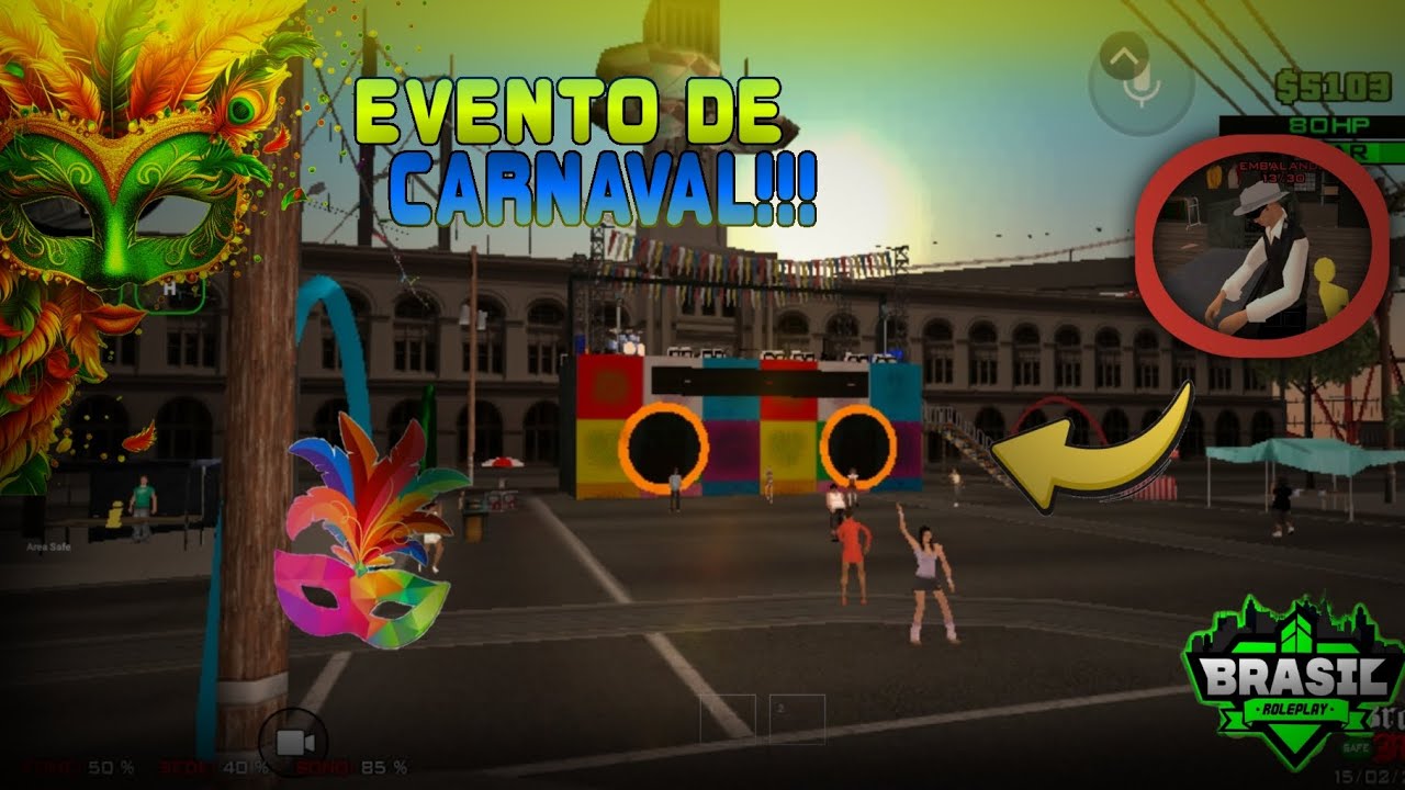 NOVO EVENTO DE CARNAVAL!!!!! ( BRASIL ROLEPLAY ) 🎭 🇧🇷 