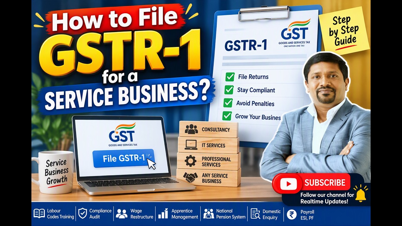 Подача налоговых деклараций GST | Как подать GSTR-1 для бизнеса в сфере услуг?