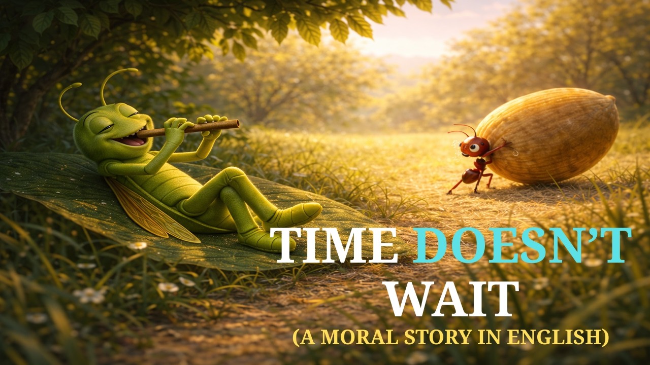 The Grasshopper and the Ant | A Powerful Moral Story in English