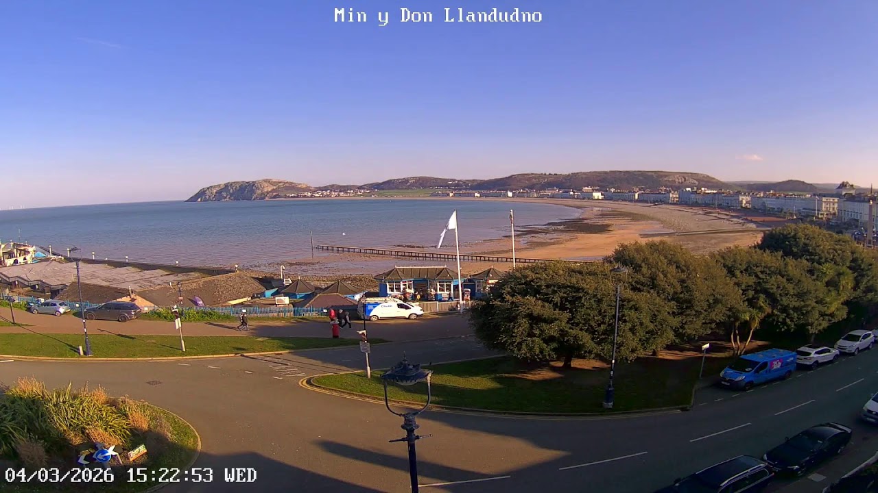Llandudno North Parade from Min y Don Llandudno