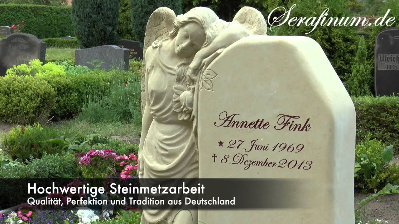 Grabstein Engel Figur 