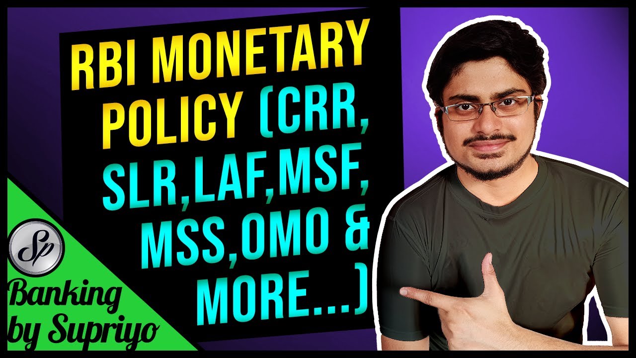 Денежно-кредитная политика Резервного банка Индии (LAF, CRR, SLR и т. д.) | SBI PO, IBPS PO, IBPS...