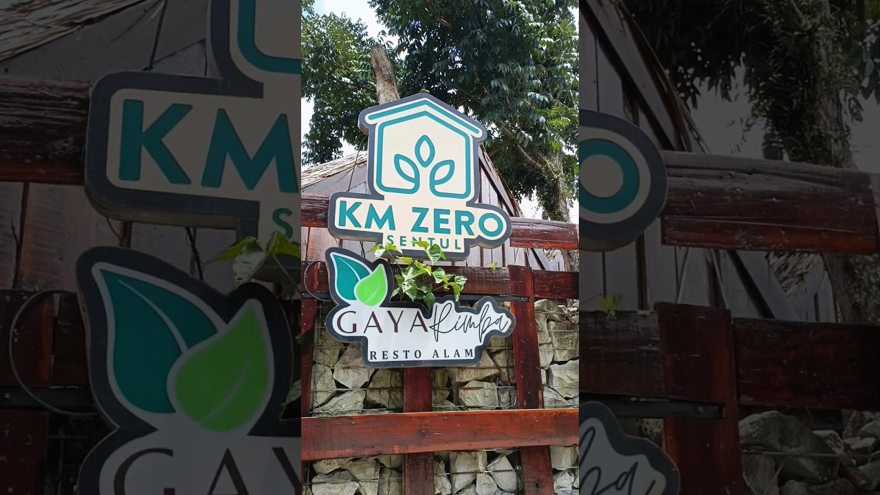 Ada Resto di KM 0 sentul dengan gaya rumah rimba...Yuk sini ikutin aku‎‎ !!!