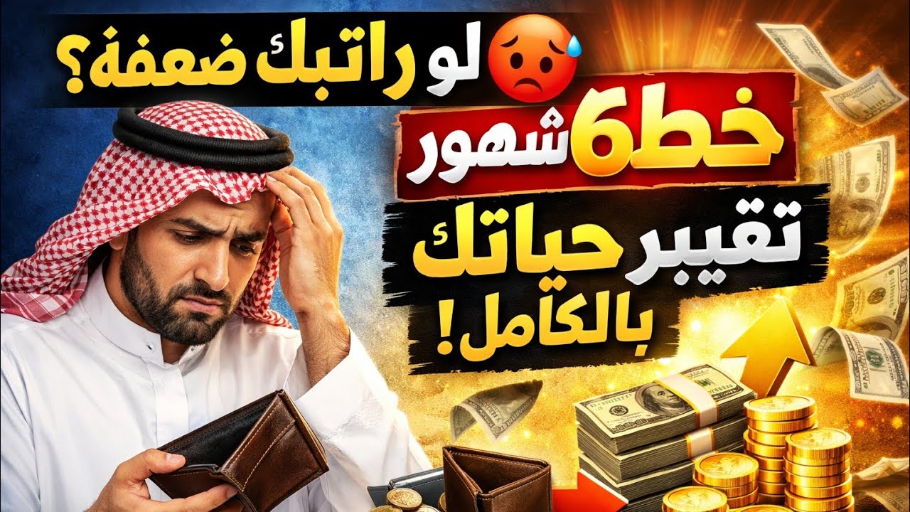 لو راتبك ضعيف هذا الفديو لك..خطه 6 شهور  تغير كل شيء ♥️