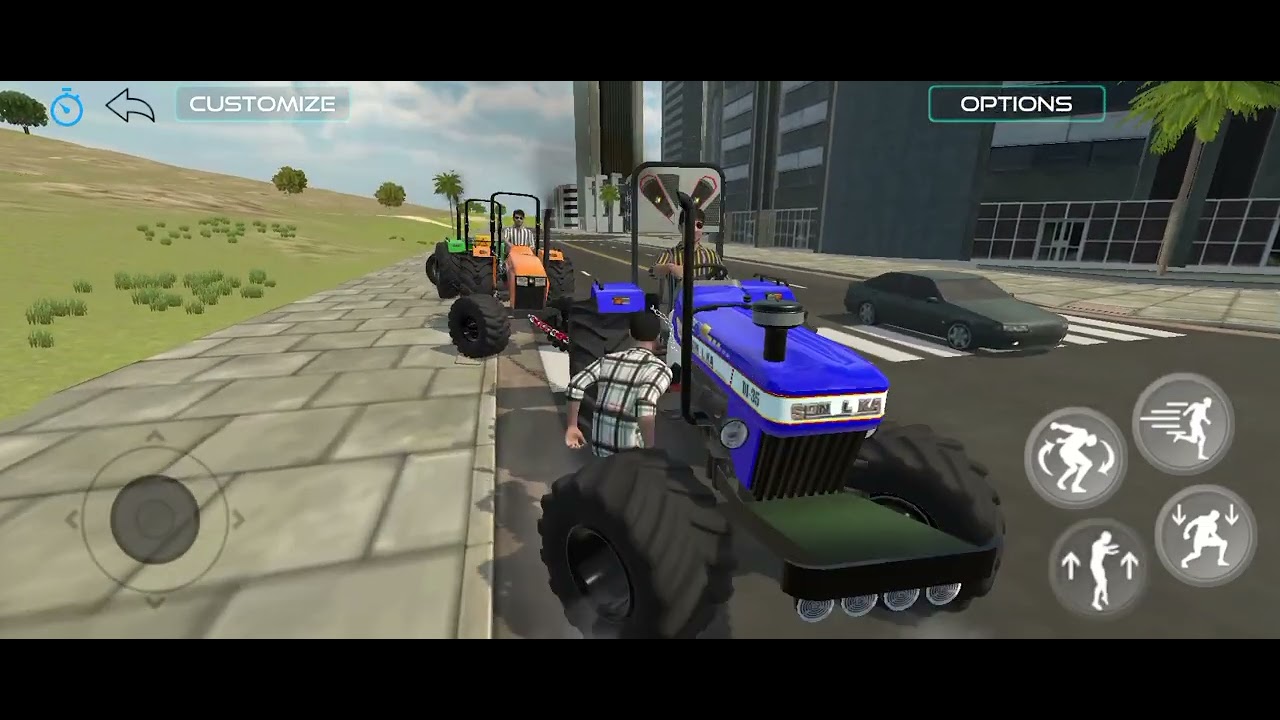 Indian vechile Sumilator Game Do Tractor tochan #tochan #indiantractorsumilator 