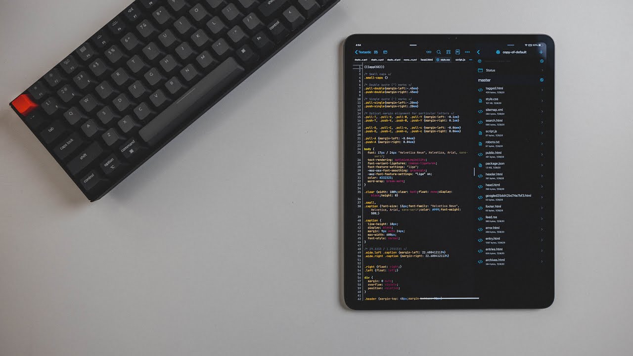 iPad Workflow - File Management, Writing Code, Git, and... Microsoft Office?