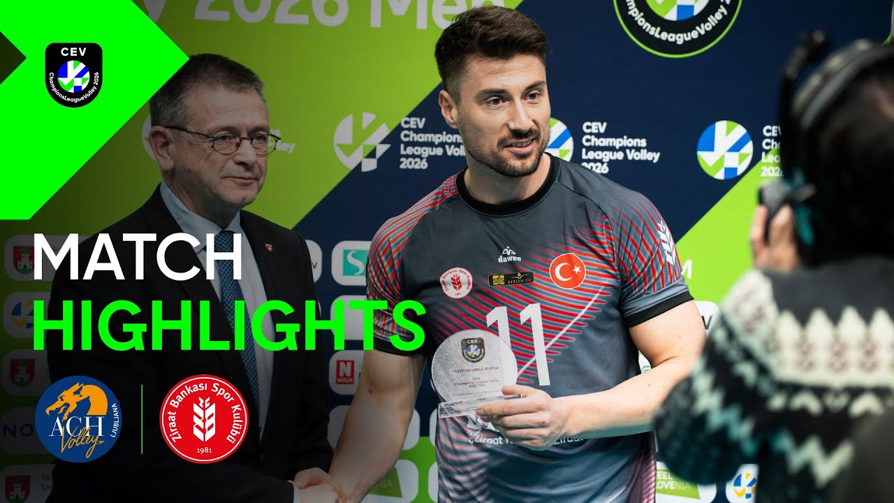 Highlights | ACH Volley LJUBLJANA vs. Ziraat Bankkart ANKARA | CEV Champions League Volley 2026
