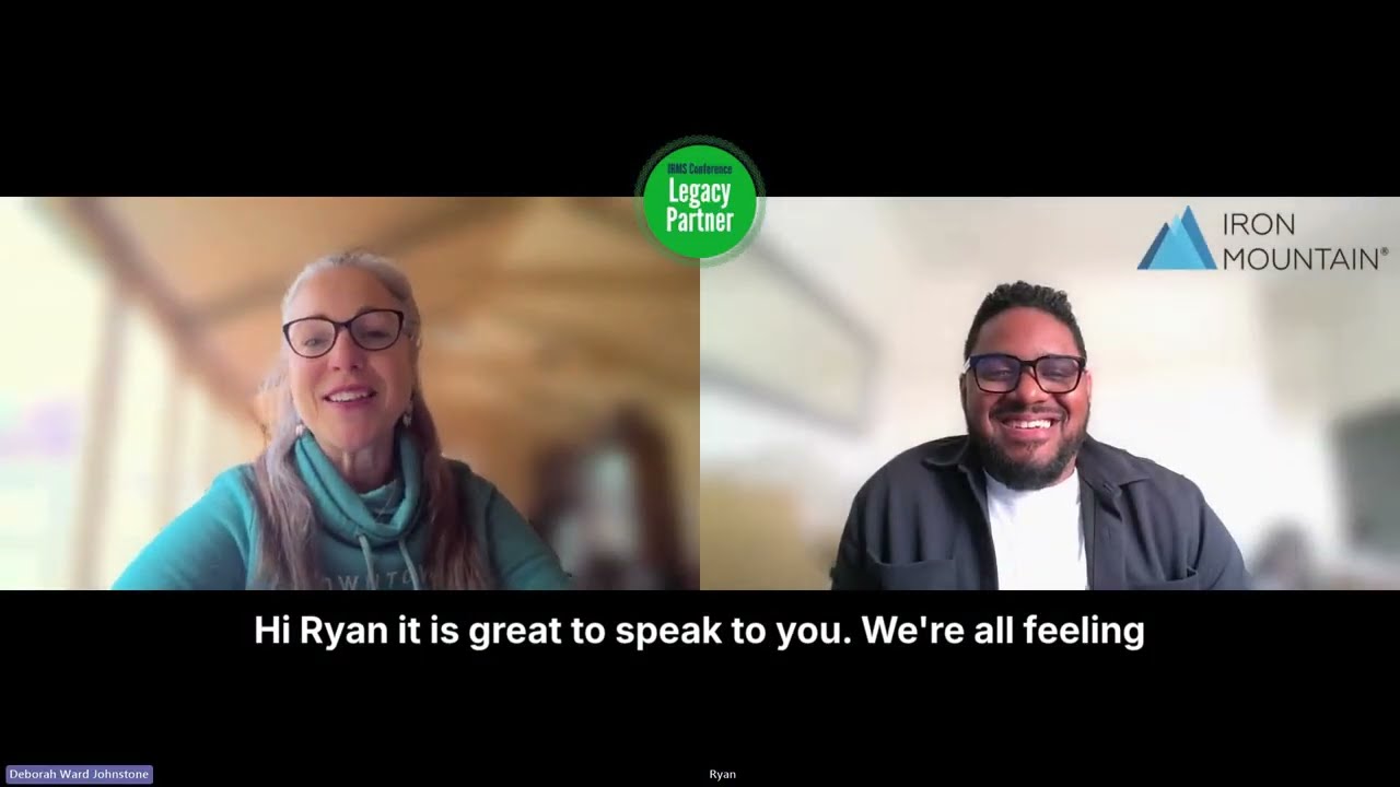 IRMS Conference - Legacy Partner interview with Iron Mountain (Q1of3)
