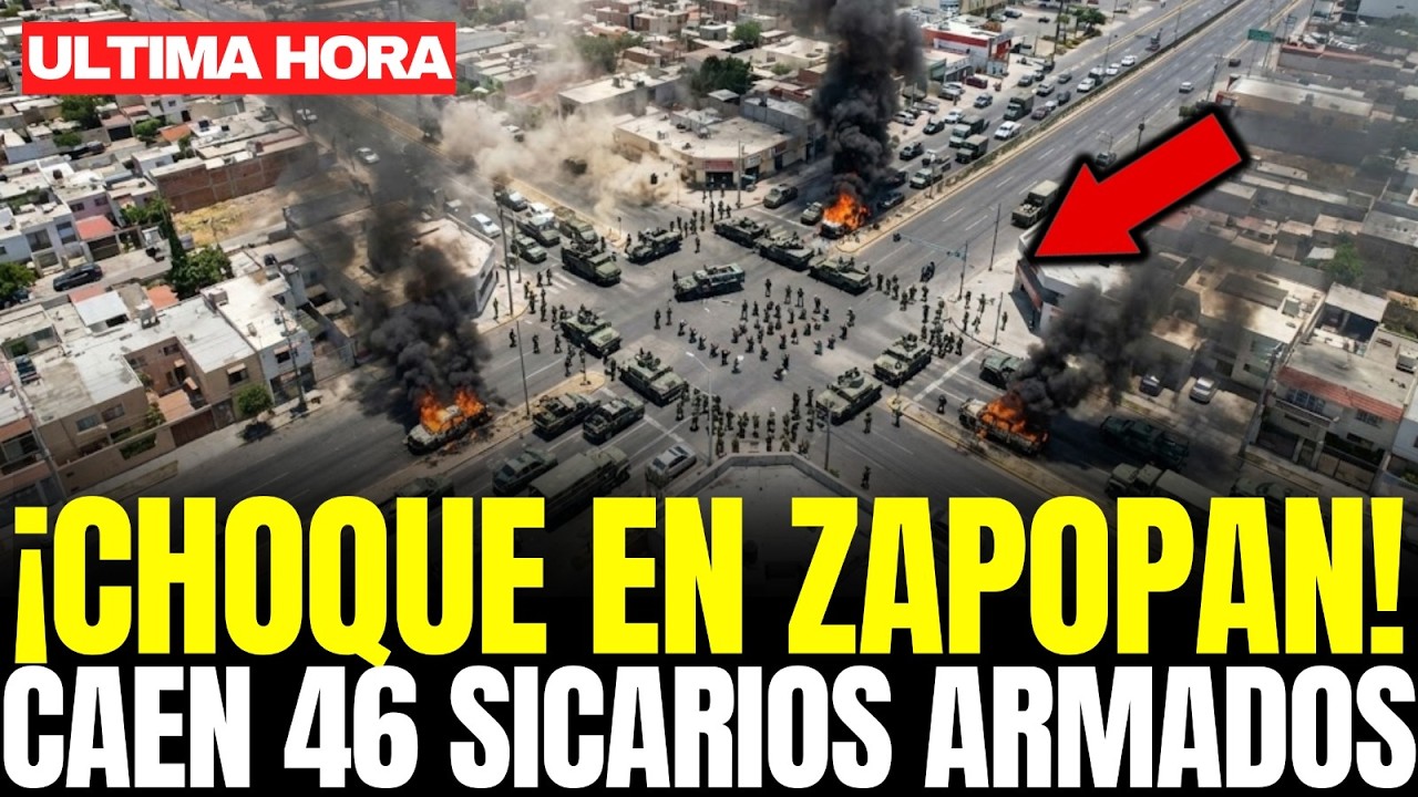 CHOQUE en ZAPOPAN: EJÉRCITO FRUSTRA RESCATE de “JEFE REGIONAL” y CAEN 46 SICARIOS ARMADOS