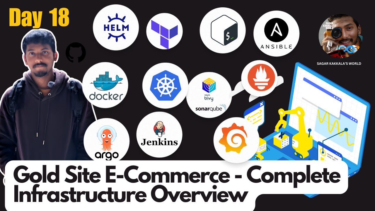 Day-18 | Gold Site E-Commerce DevOps Project Complete  Overview | Sagar Kakkala's World