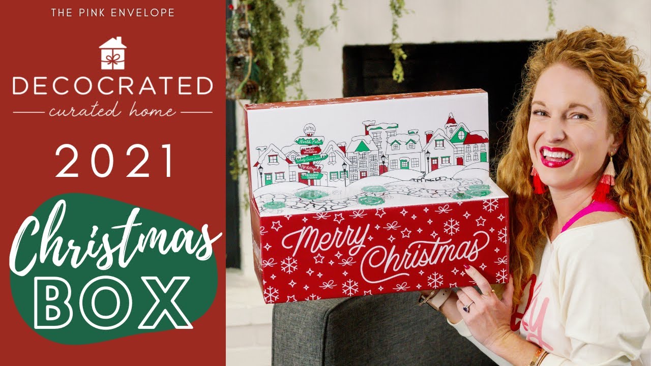 Decocrated Christmas 2021 Unboxing and Decorating - Christmas Home Decor Subscription Box
