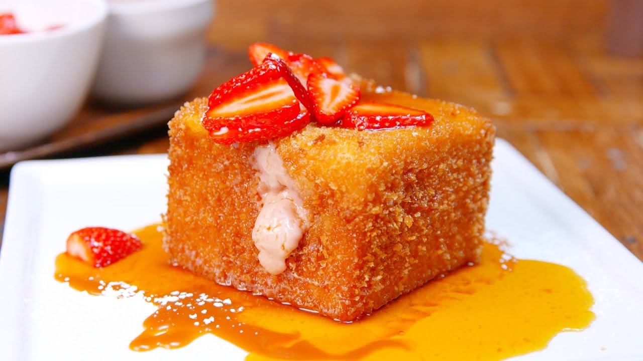 Stuffed French Toast Cube | Delish
