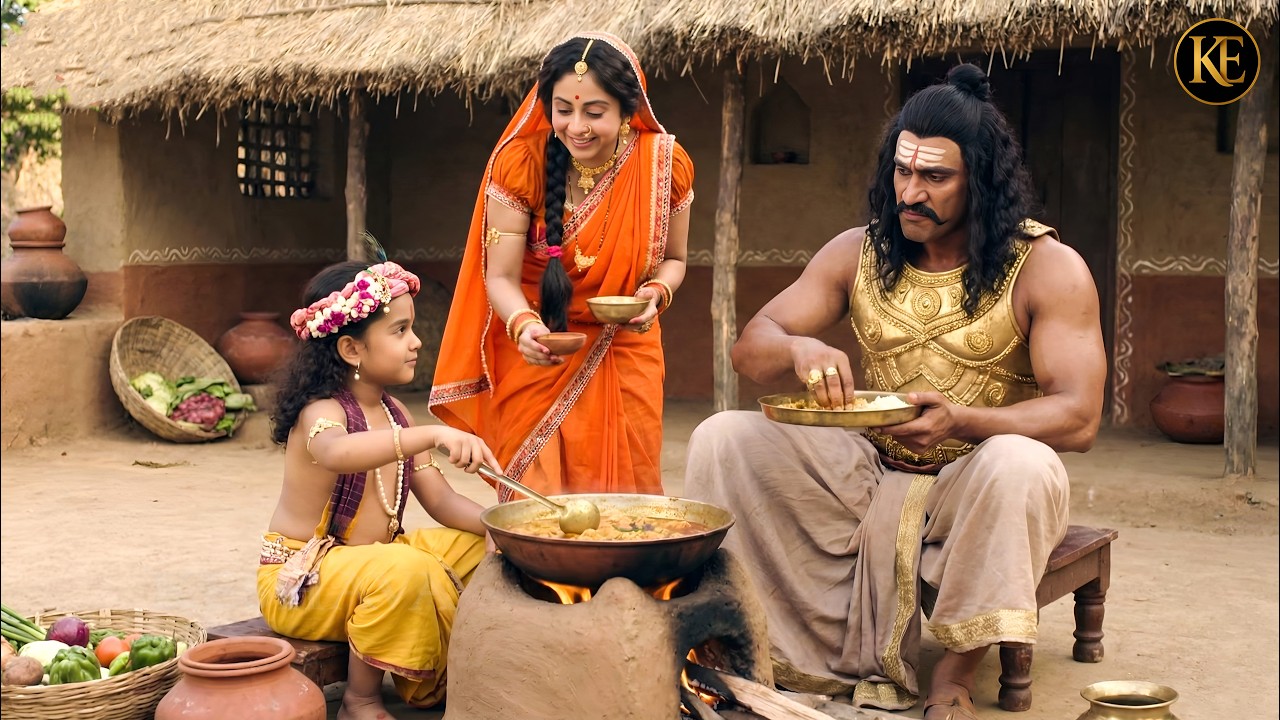 बाल कान्हा ने अपने हाथों से भोजन बनाकर कंस को खिलाया! || मैया यशोदा का नंदलाला ||  Shree Krishan