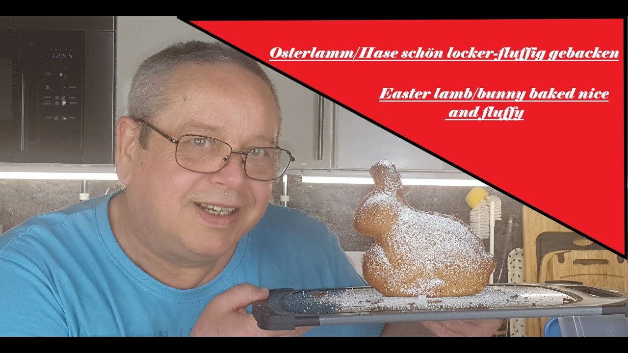 Osterhase/Osterlamm locker und fluffig gebacken / Easter bunny/Easter lamb baked loose and fluffy