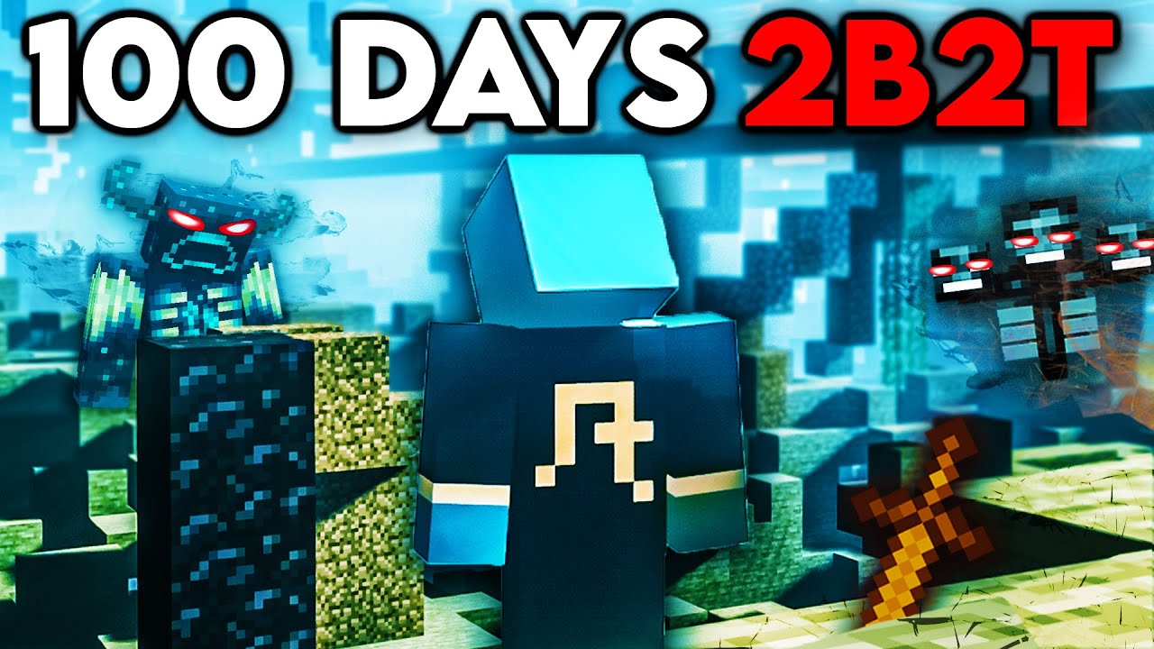 Surviving 100 Days ALONE on 2b2t...(no hacks, no team)