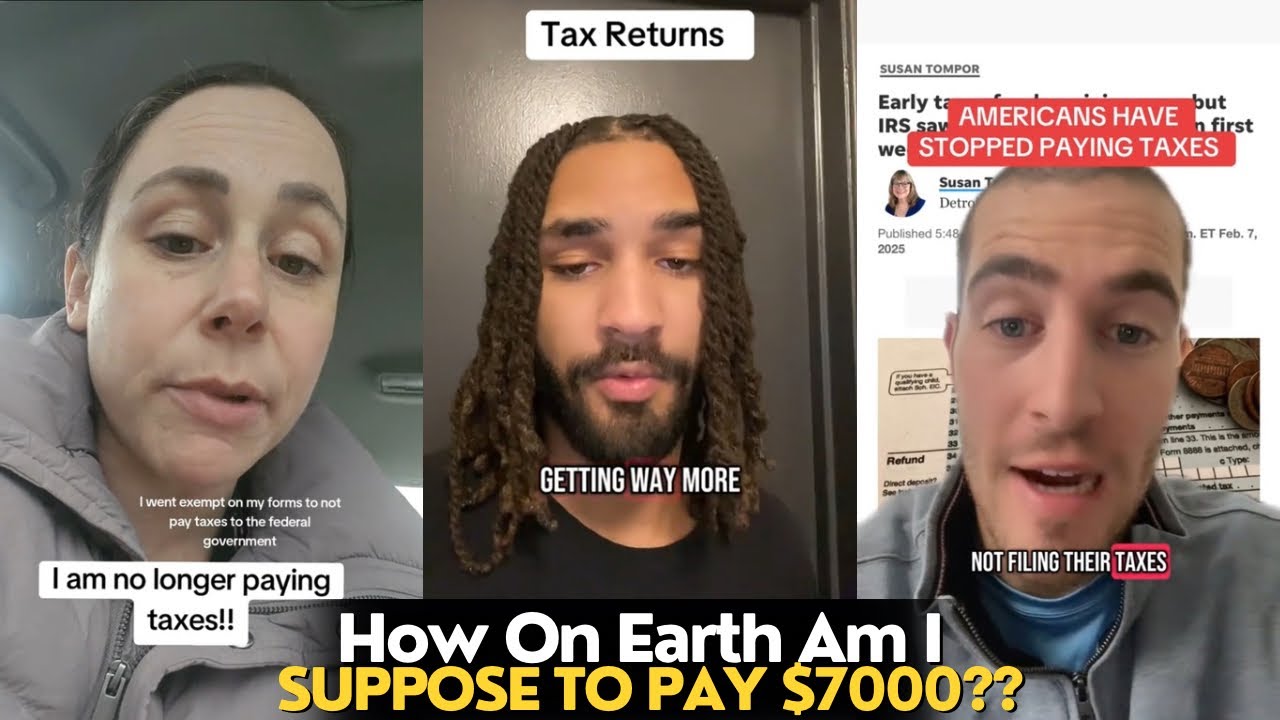 People Are Pissed & Many Are Refusing To File Taxes |Tiktok Rants