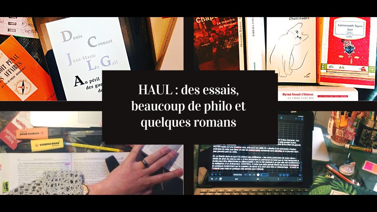 Des essais, beaucoup de philo et quelques romans (Book haul #4)