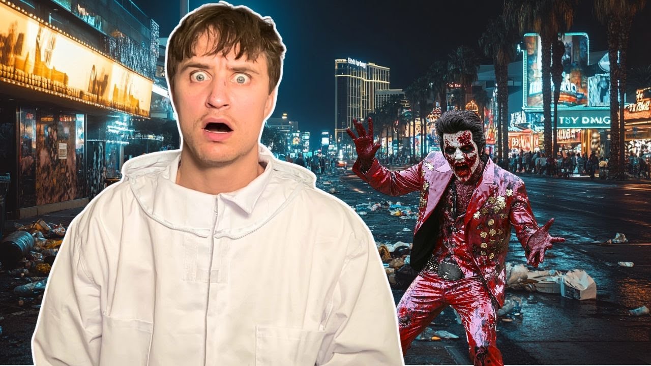 Walking the Las Vegas Strip at Midnight