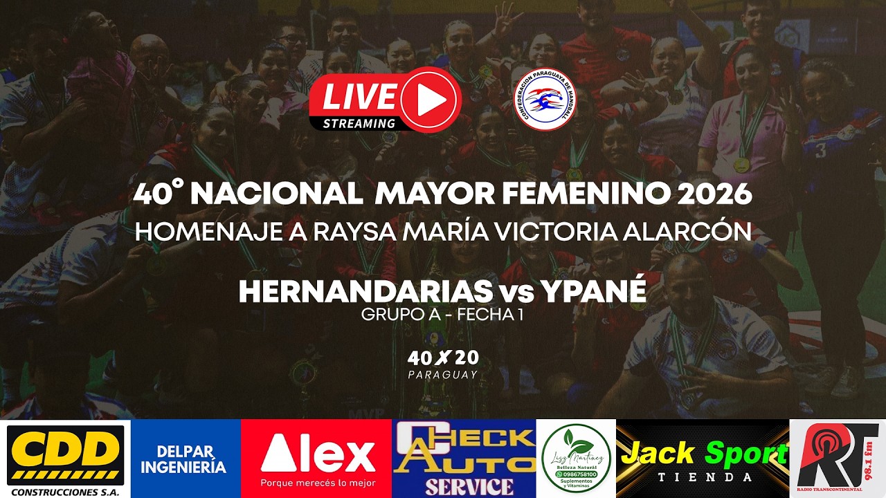 HERNANDARIAS vs YPANÉ | FEMENINO | 40° NACIONAL DE HANDBALL ASUNCIÓN 2026