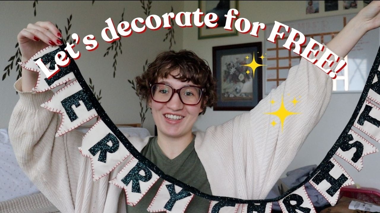 Праздничное украшение БЕСПЛАТНО!! 🎄 | уютный видеоблог о декоре
