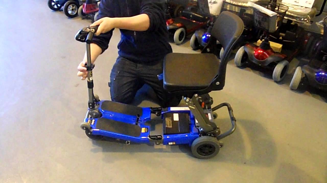 luggie scooter folding/unfolding setup
