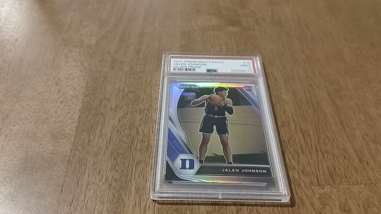 Jalen Johnson PSA 9 Silver Prizm RC