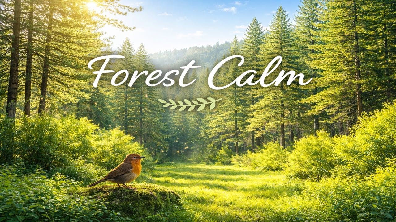 Forest Calm | Sunlit Forest ASMR & Peaceful Ambient Sounds 🌿