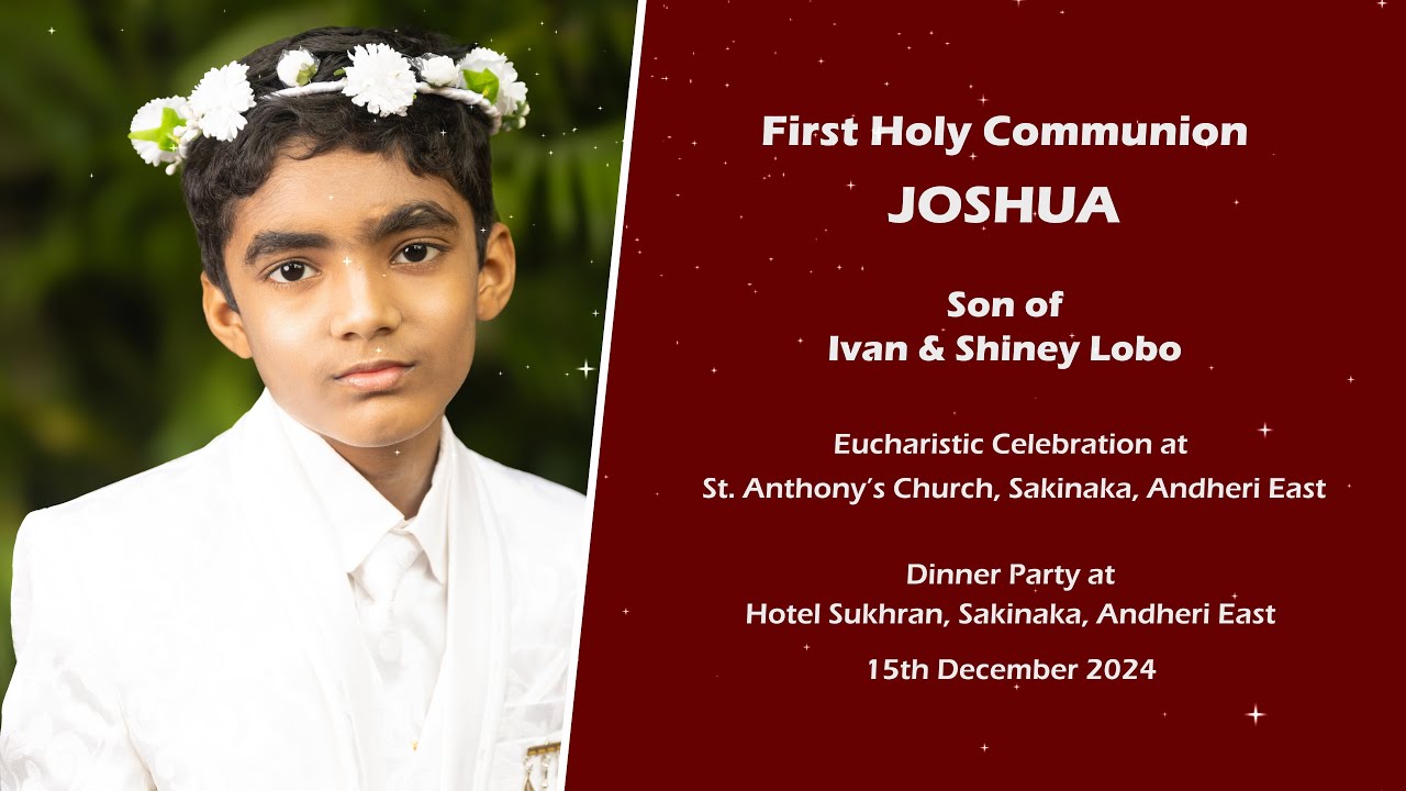 Joshua's First Holy Communion 2024