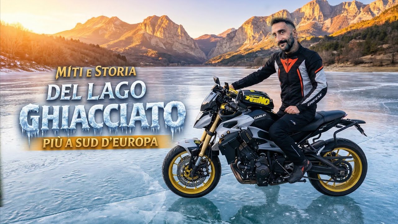 Motovlog 🏍️ Alla scoperta di miti e storia sul lago ghiacciato più a sud d’Europa